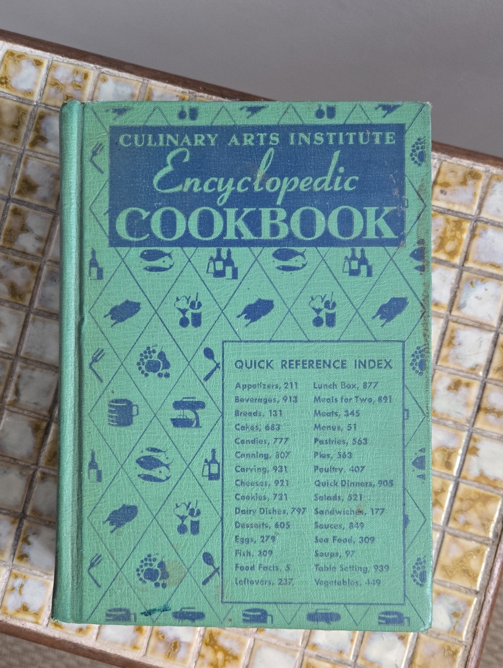 1950s Culinary Arts Institute Hardcover Encyclopedic Cookbook